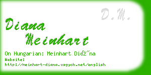 diana meinhart business card